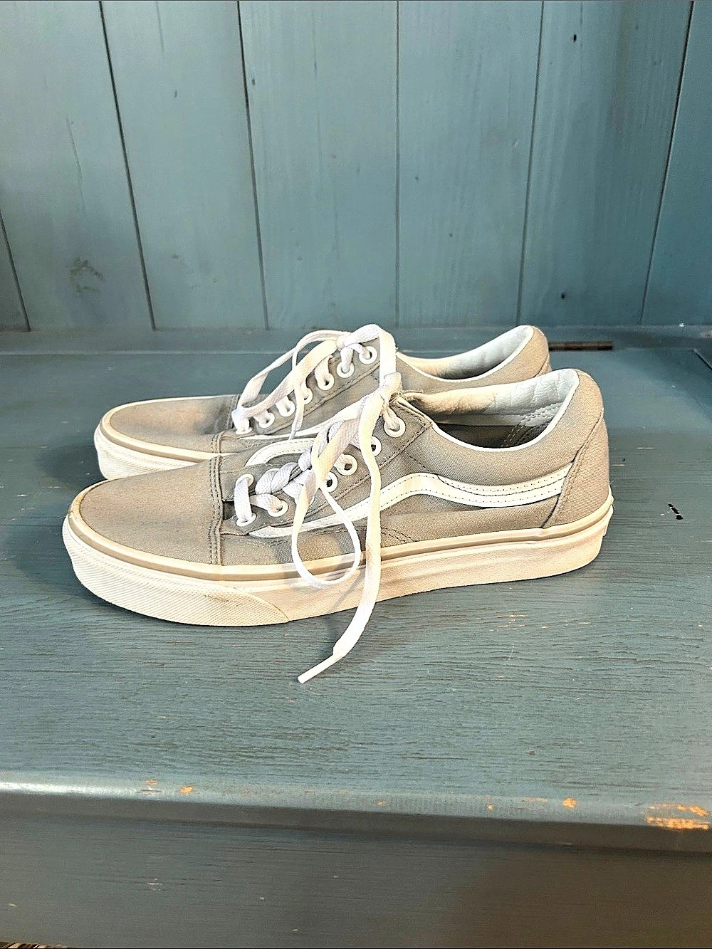 Vans Old Skool Sneakers Gray White US 8.5